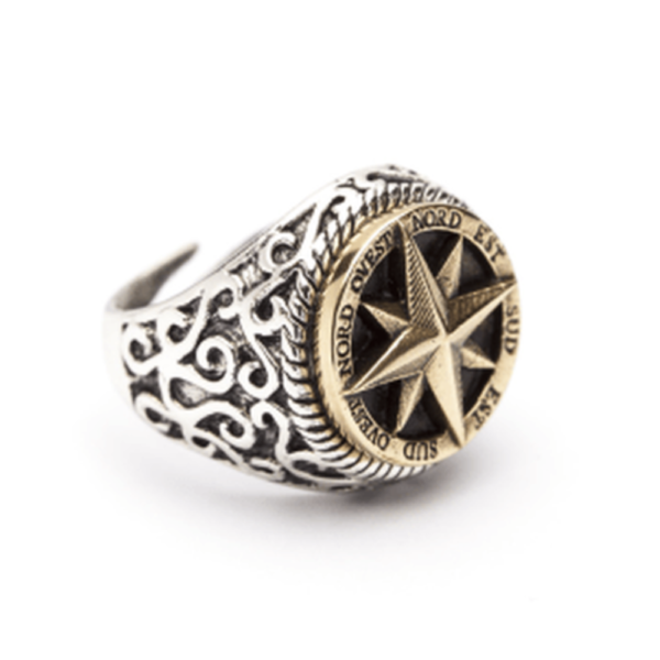 Anello ottone rosa dei venti - Portonovo